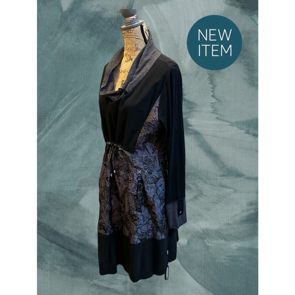 032 - Women's ONYX Dress, L/G, Black and Grey - Picture 2 of 12